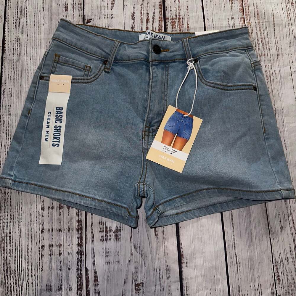 Wax Jean Collection Basic Shorts - Light Wash - Size M